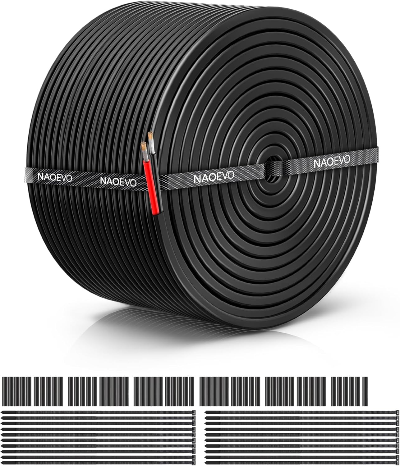 Cable eléctrico 10 AWG PVC trenzado 12 V automotriz flexible
