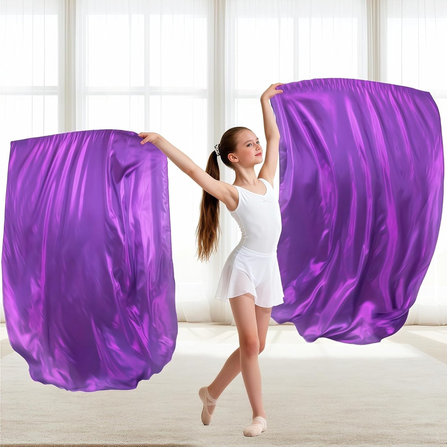 Banderas adoración 55" varillas flexibles pack 2