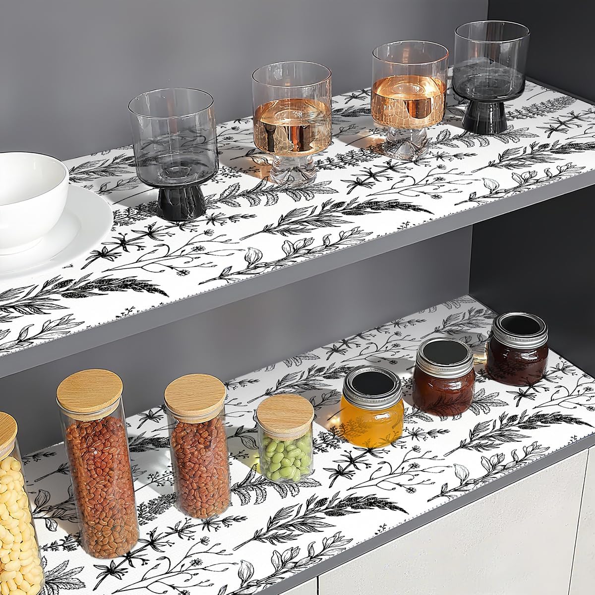 Forro estante cocina no adhesivo antiderrap impermeable