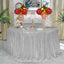 Mantel redondo lentejuelas plateadas 132pulg bodas