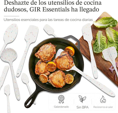 Set 10 Utensilios Silicona Cocina Antiadherente