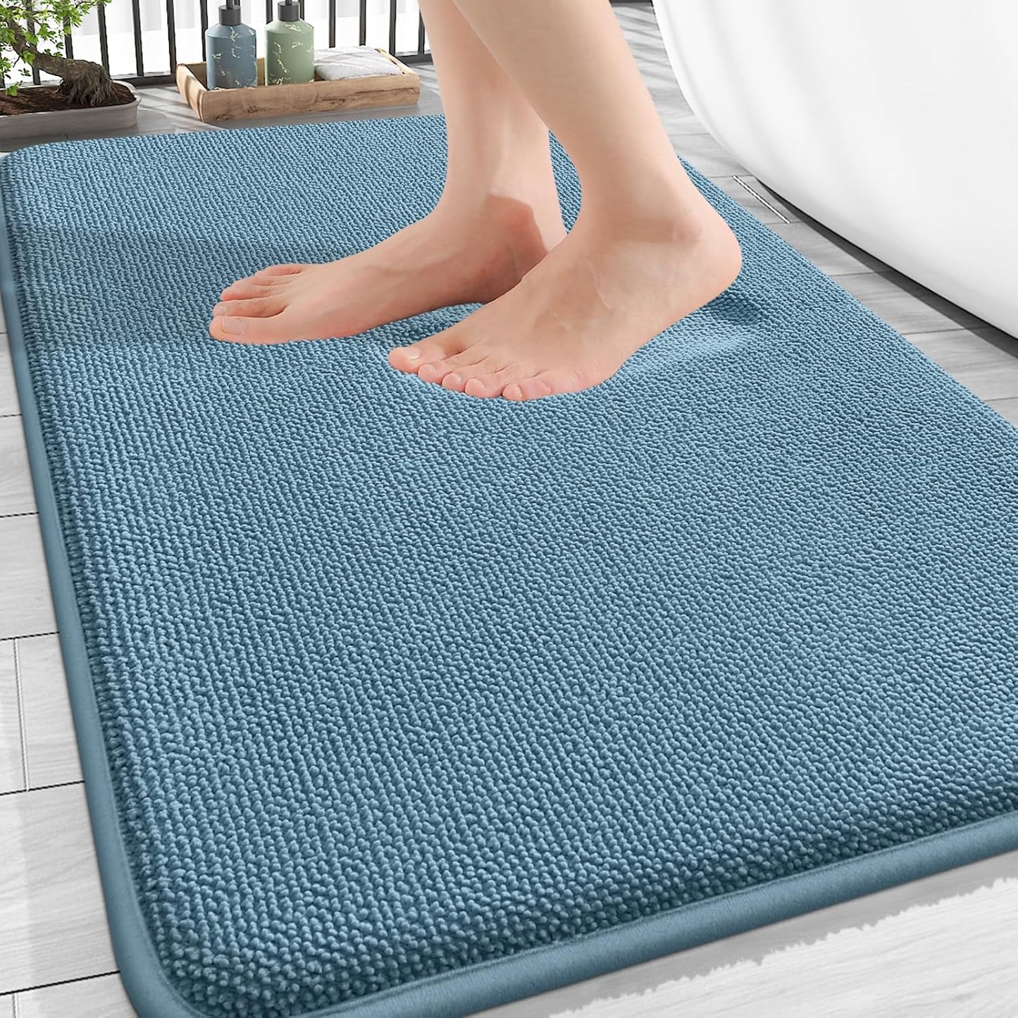 Tapete baño espuma viscoelástica 30x20pulg antiderrap