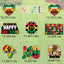 8 Pzas Decoración Juneteenth Impermeable para Césped