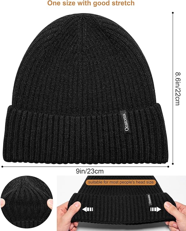 Gorro invierno unisex tejido suave cálido