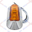 Luces LED barra ovalada 3.7" cromadas bisel IP67 sumergible