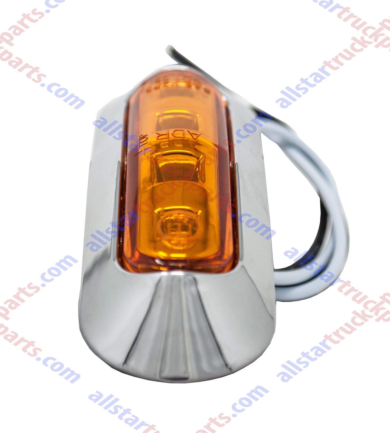 Luces LED barra ovalada 3.7" cromadas bisel IP67 sumergible