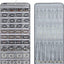 Organiz. joyas colgante 40 bolsillos 20 bucles gris