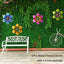 Arte pared flores metal decoración interiores exteriores