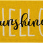 Tapete puerta verano texto divertido arpillera amarillo