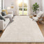 Alfombras 8x10 lavables estilo bohemio beige antiderrap