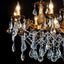 Candelabro cristal 10 luces para comedor sala cocina