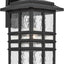 Lámpara pared exterior cuadrada 17.25pulg cristal