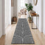 Alfombra pasillo 2.6x10ft reversible algodón tejida a mano