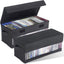 Cajas almacenamiento CD 14x5.9x5.3" con tapas 2 Pzas