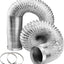 Manguera ventilación secadora 4pulg 5ft aluminio flexible