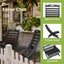 2 Sillas plegables Adirondack plástico HDPE para exterior