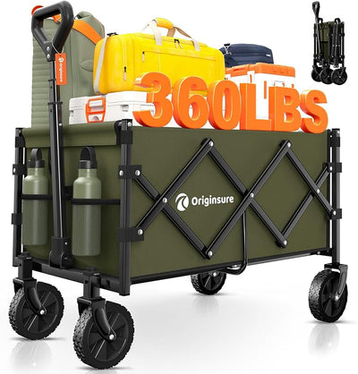 Carro plegable portátil con ruedas para compras camping