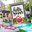 Bandera sandía doble cara hello summer 28x40pulg jardín