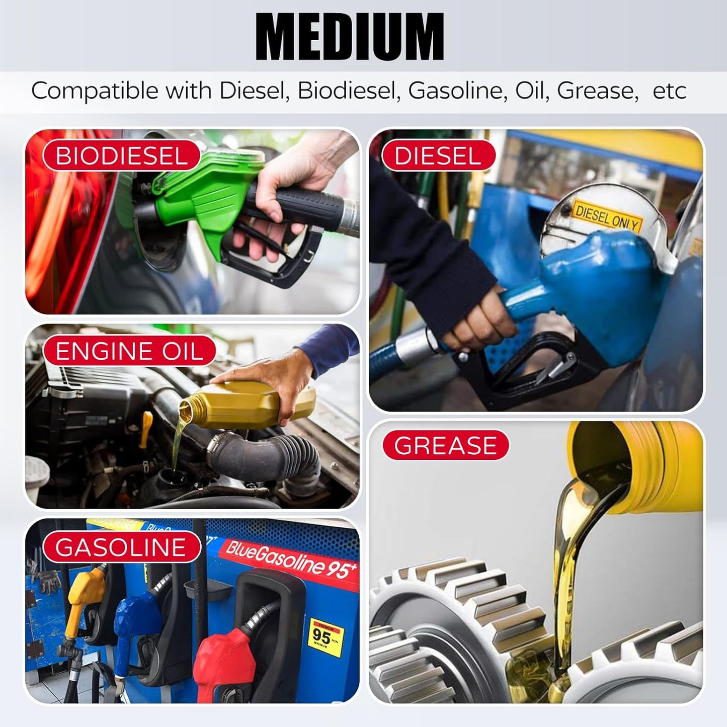 Manguera goma codo universal 45-180 grados 5/8"