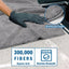 4 Pzas Toallas Microfibra 31x24pulg Absorbentes para Vehículos Gris