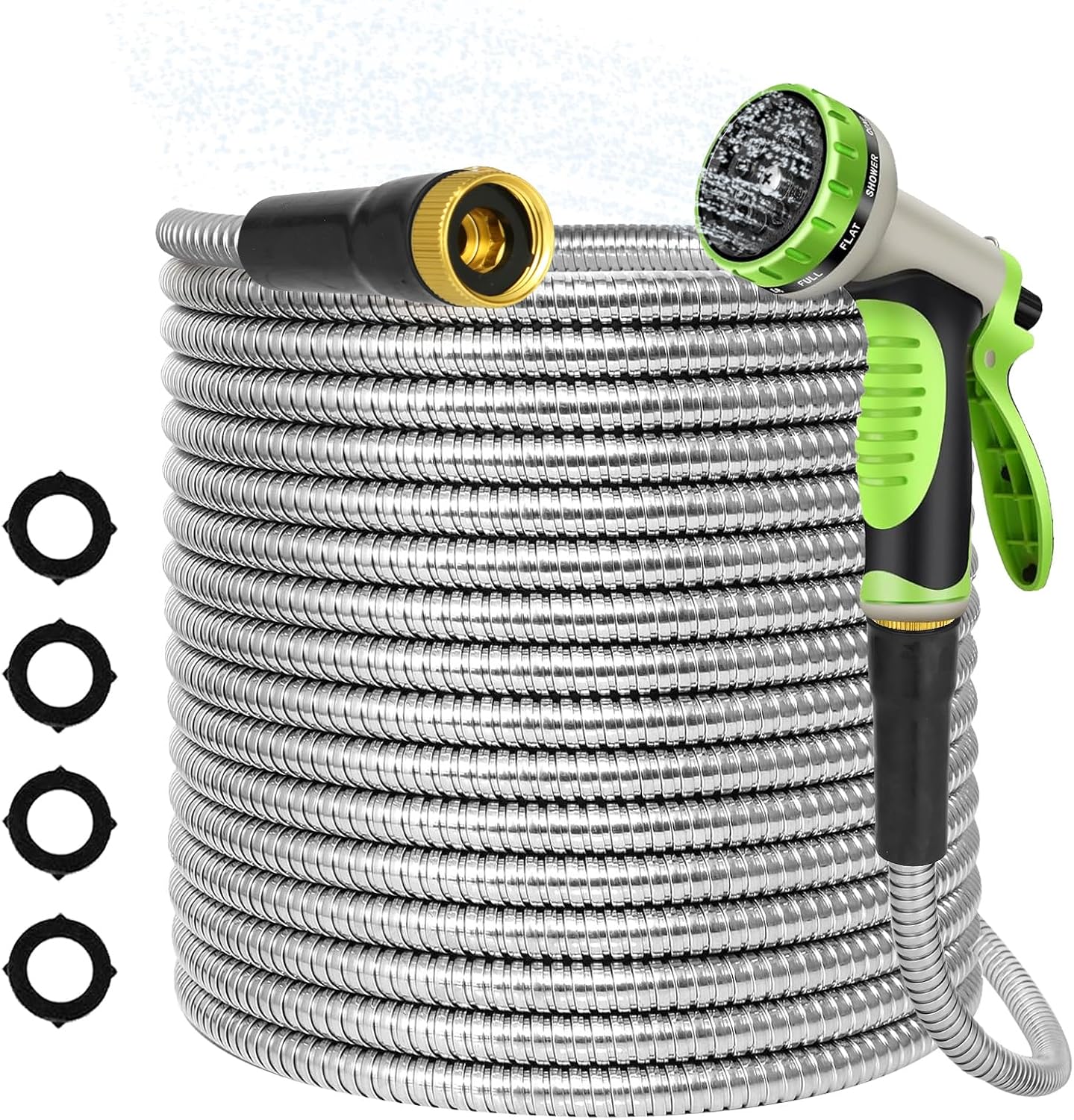 Manguera jardín acero inox 25ft resistente pinchazos
