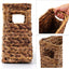 Cesta mimbre tejida jacinto decorativa hogar
