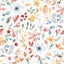 Papel tapiz floral bohemio 17.7x354" para dormitorio y baño