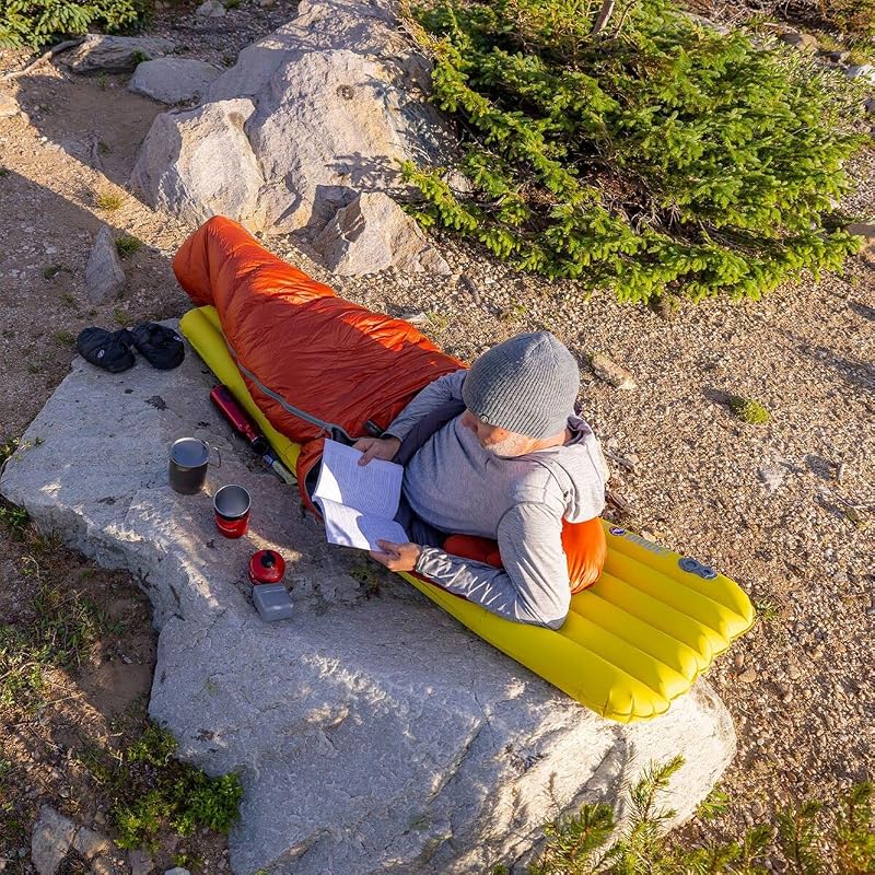 Almohadilla dormir Big Agnes ligera cámara aire verde