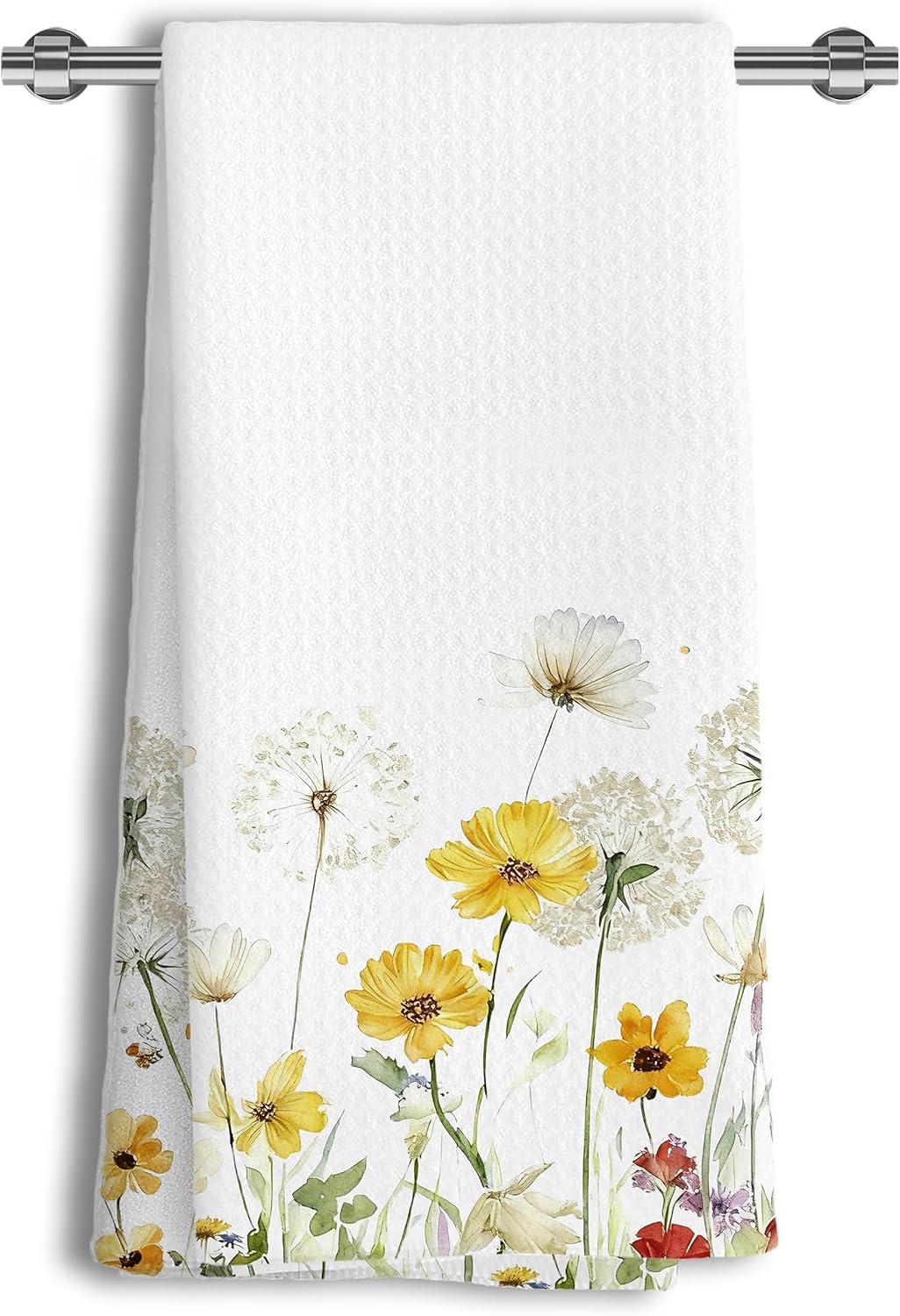 Toallas cocina florales acuarela primaveral absorbente 16"