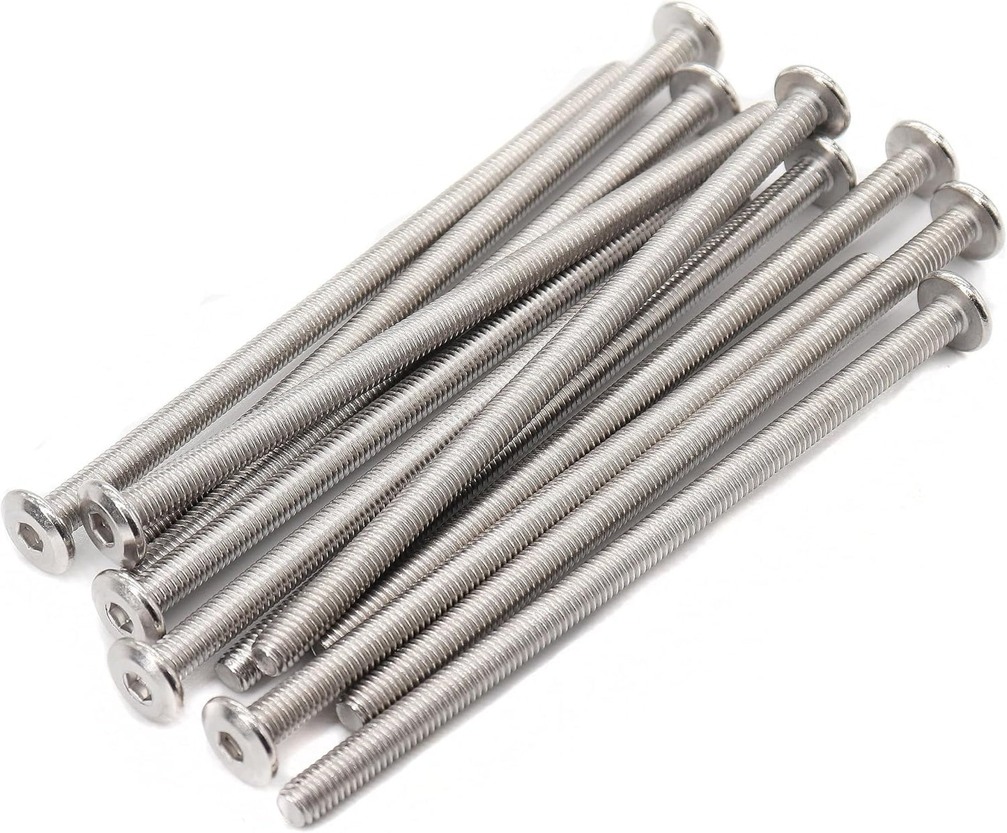 Pack 12 conexiones M6x90mm acero inox 304 para muebles