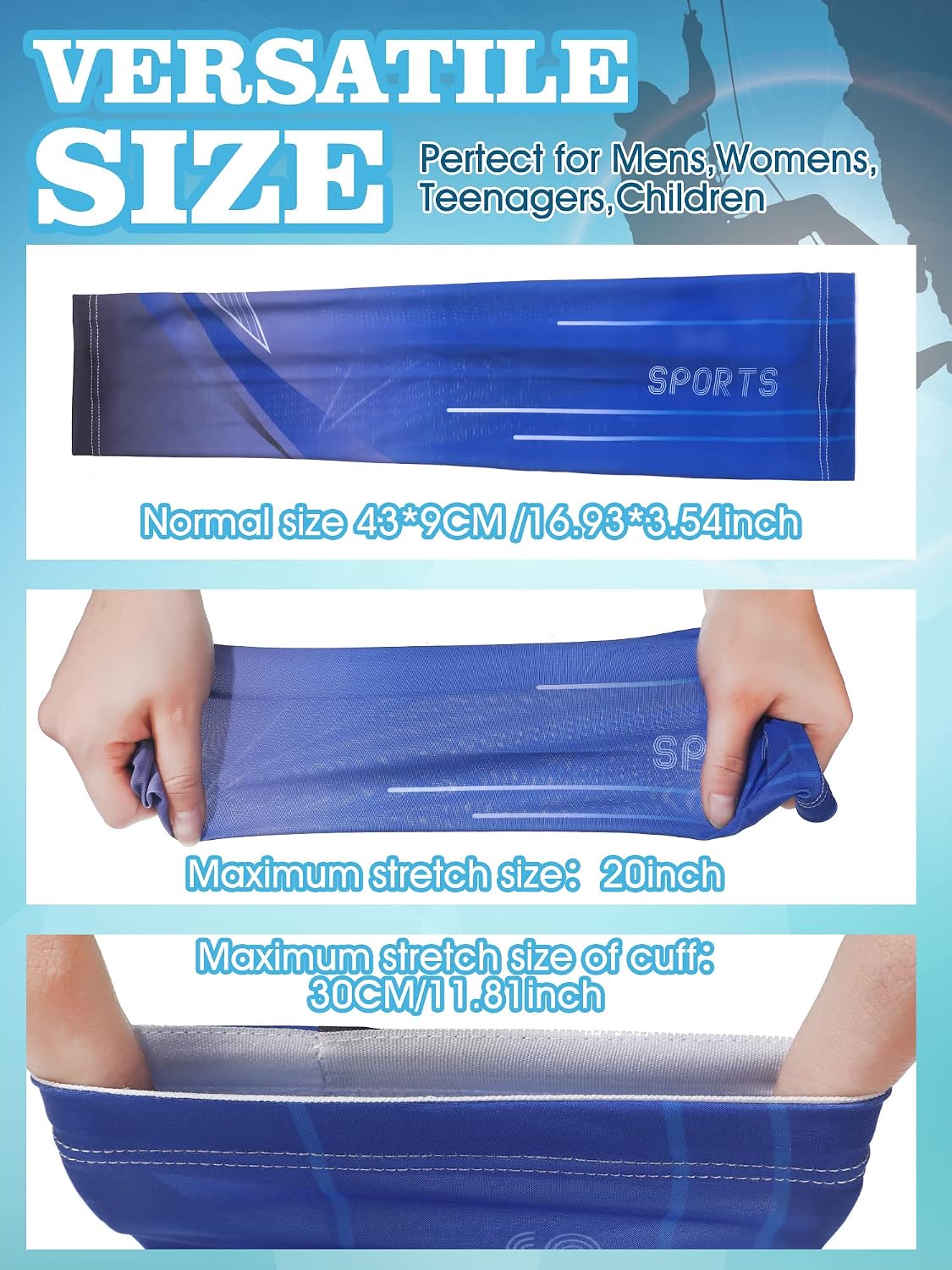 10 Pzas Mangas UV Antiderrap Compresión Ciclismo