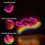 Letrero neón gato arcoíris USB luz LED decoración dormitorio