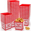 30 Cajas Palomitas 3.8x3.8pulg Reutilizables Rayas