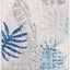 Alfombra exterior lavable 2x14ft gris y azul CBN831F