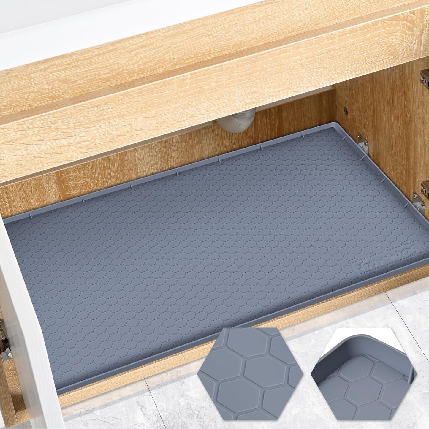 Tapete impermeable fregadero 22x19" cocina baño