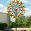 Molinillo viento mariposa 84" metal decoración patio