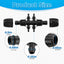 Accesorios riego goteo 6 vías en T 1/2"