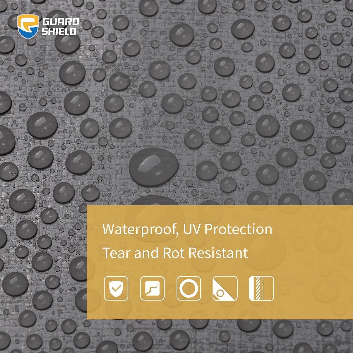 Lona impermeable 20x30ft color gris 12mil