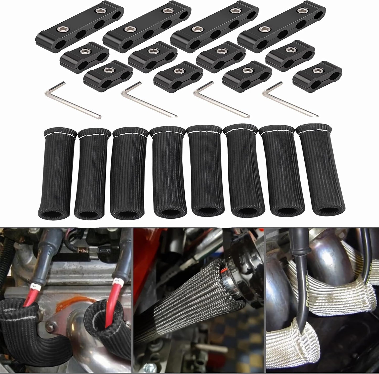 12 Pzas Divisor Cables Bujía 8-10mm