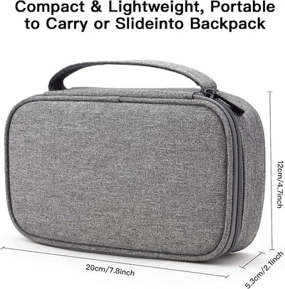 Estuche viaje organizador para cargador cables y banco energía