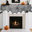 Bufanda Halloween 18x96pulg encaje negro decoración fiesta