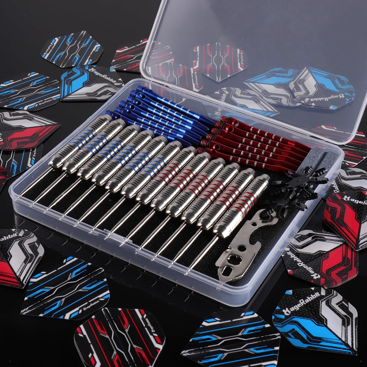 Set 12pcs Darts Acero Inox Accesorios Profesional