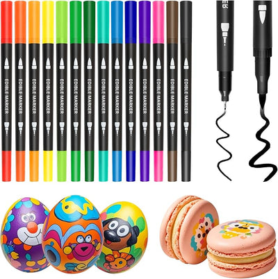 14 Pzas Marcadores Comestibles para Colorear Galletas Fondant