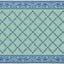 Alfombrilla estilo jardín azul
