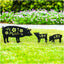 Estacas decorativas de cerdo para jardín y patio