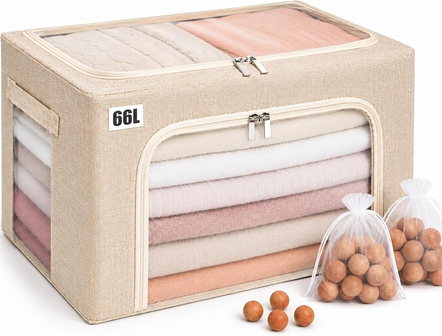 Bolsas almacenamiento cachemira 66L con cedro transpirable