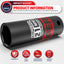 Set casquillos impacto 1/2pulg 21mm métrico 6 puntas CR-V