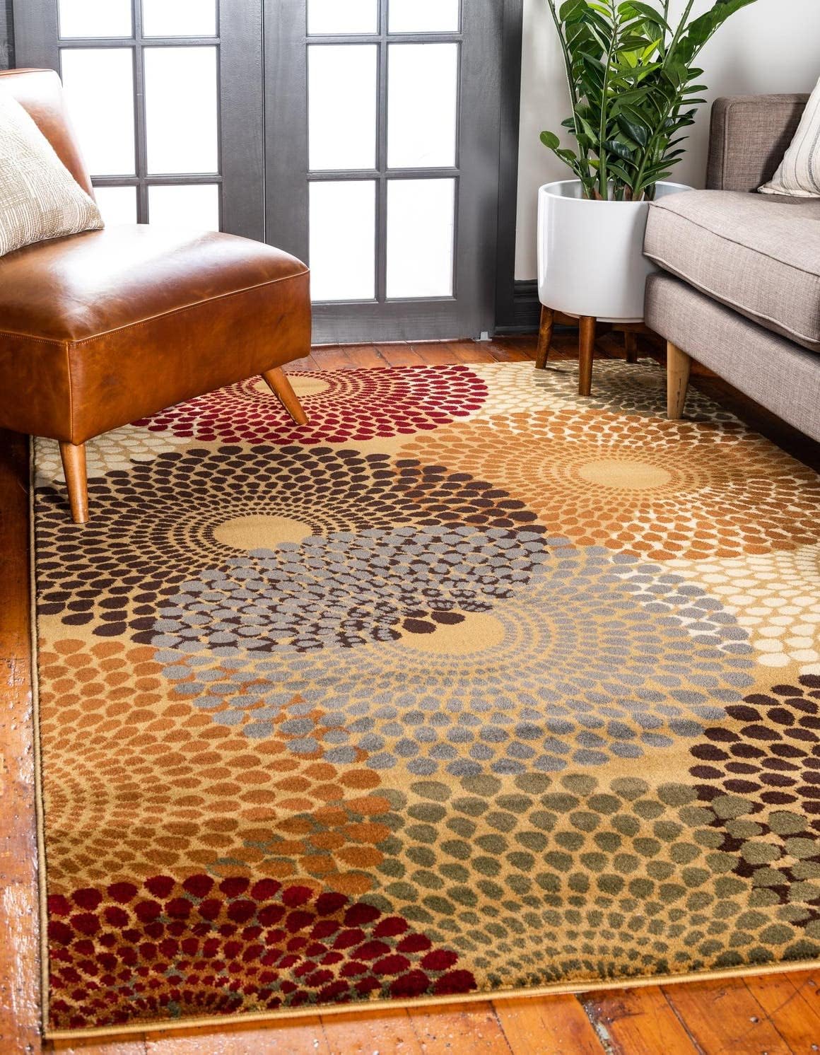 Alfombra área Java 7'1x10' Beige/Negro