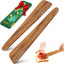 2 Pzas Espátulas Madera Teca 30cm Resistentes Calor