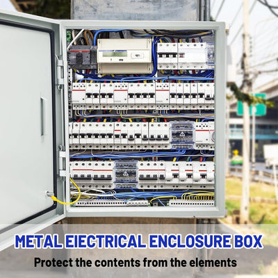 Caja eléctrica NEMA 4X acero 24x24x12pulg impermeable